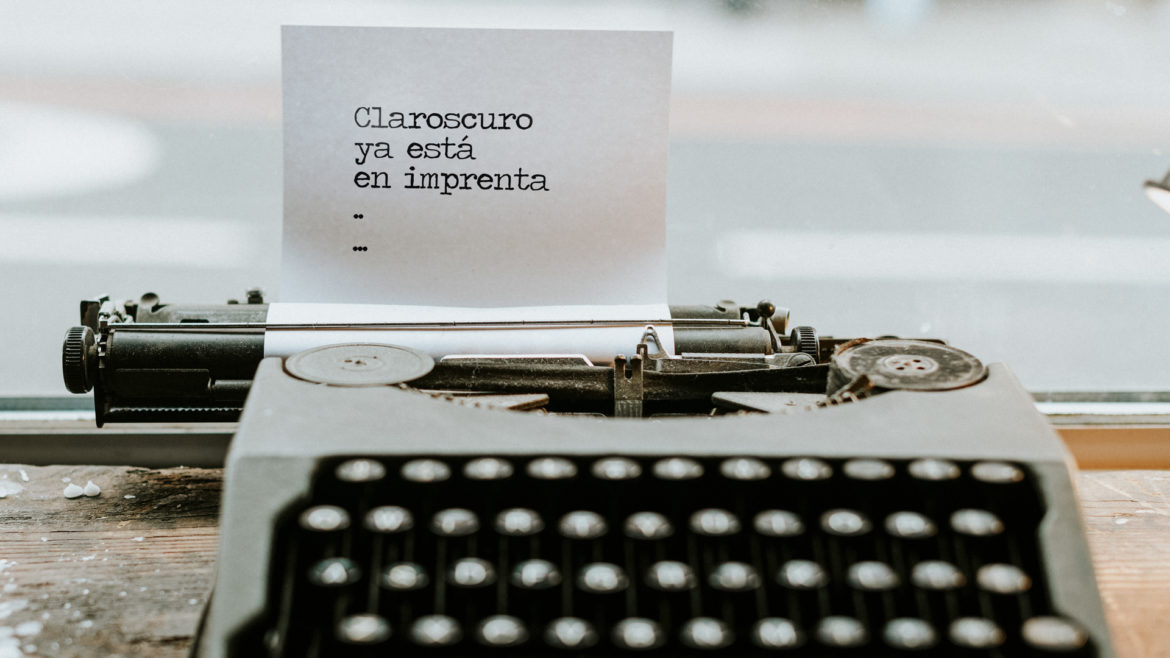 Javier Gonzalez Alcocer Escritor - Claroscuro ya está en imprenta